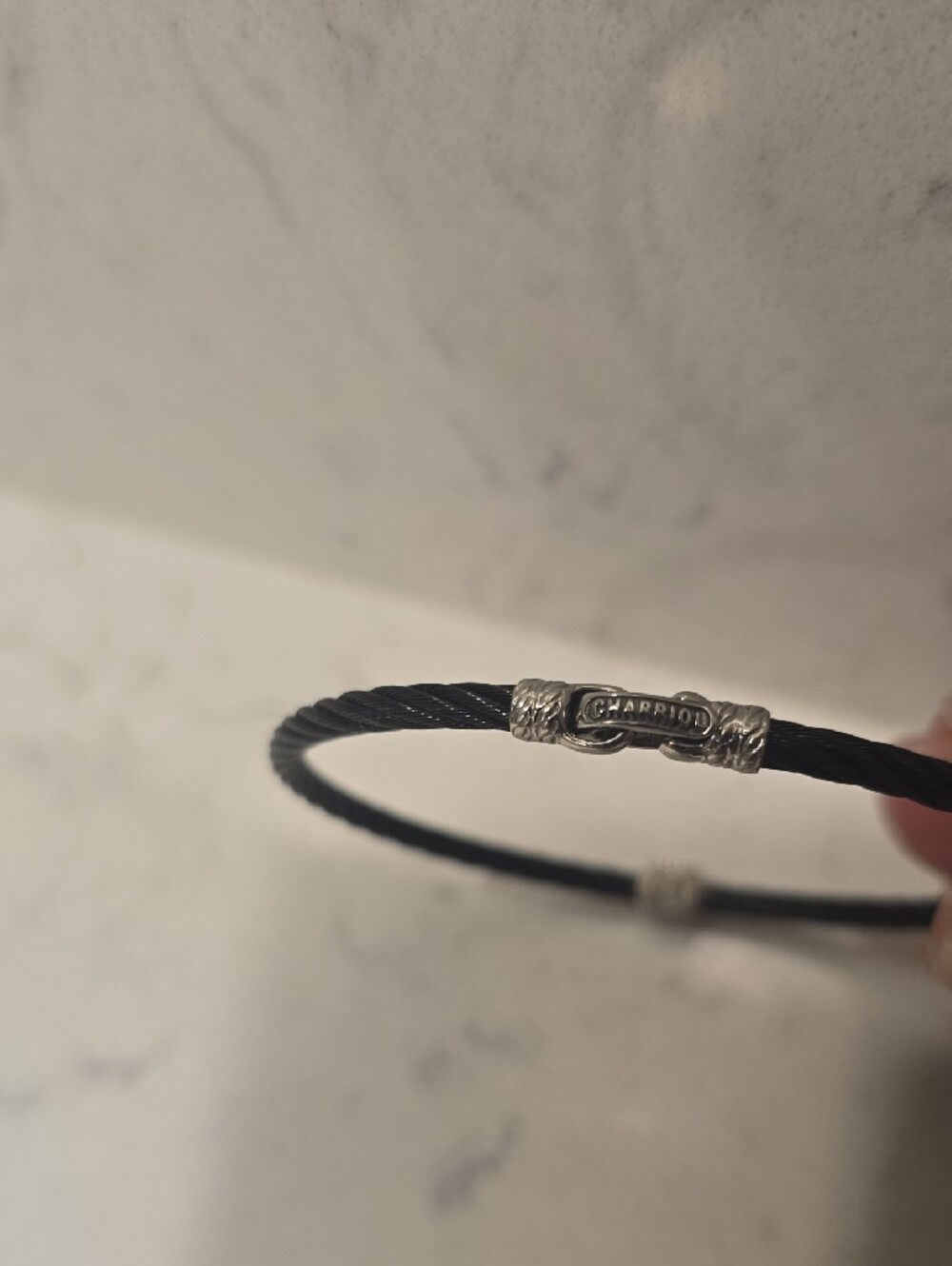 Charriol Black Diamond Station Cable Bracelet - Picture 3 of 7